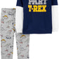 Carter's Baby Boy's 2 Pc Cotton T-Rex-Print T-Shirt & Printed Pants Set Blue Size 12MOS
