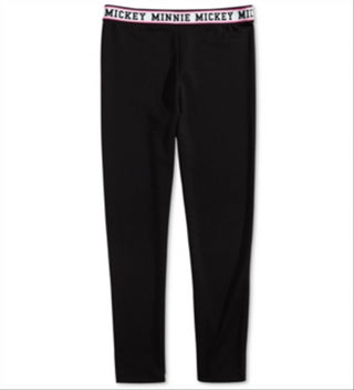 Disney Big Girl's Ponte Knit Leggings Black Size Large