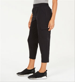 Ideology Women's Recycled Woven Cargo Pants Black Size Small