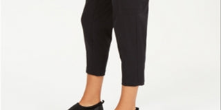 Ideology Women's Recycled Woven Cargo Pants Black Size Small