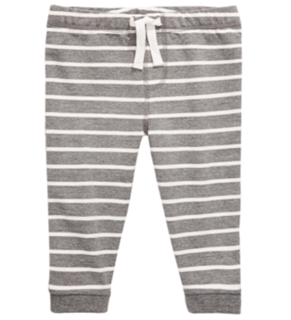 First Impressions Toddler Boy's Striped Jogger Pants Gray Size 4T