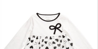 First Impressions Infant Girl's Cotton Printed Hearts Tunic Angel White Size 6-9 Months