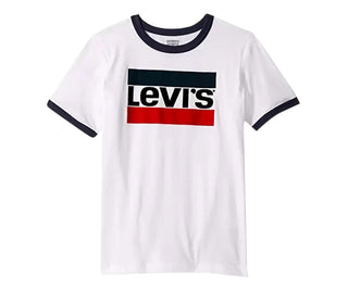 Levi's Kids Sportswear Logo Ringer Tee White Size Small