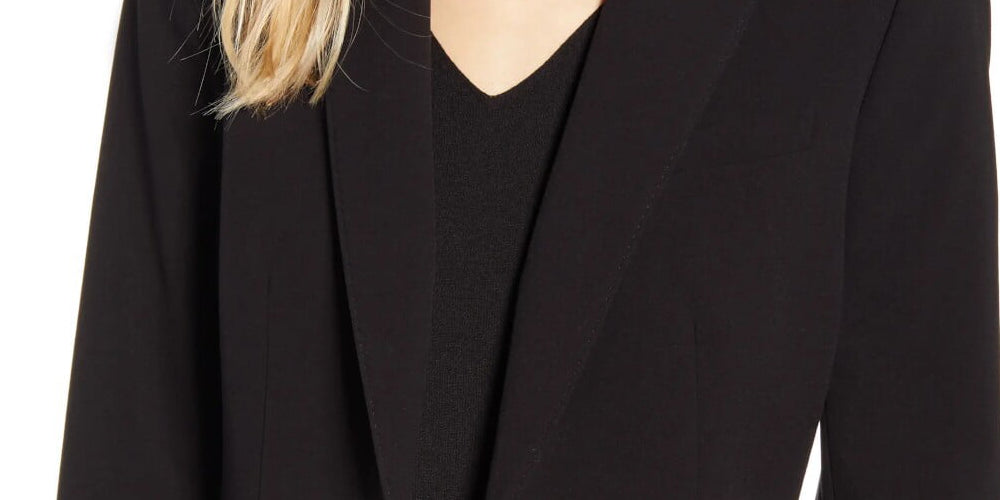 Anne Klein Womens Black Suit Jacket Black Size 0