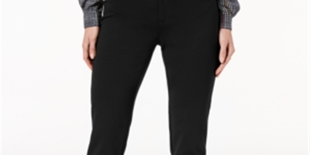 Charter Club Women's Windham Ponte Stretch Pants Black Size 8