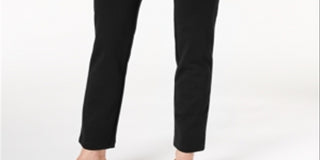 Charter Club Women's Windham Ponte Stretch Pants Black Size 8