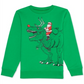 Jem Big Boy's Santa Rex Sweatshirt Kelly Green Size X-Large