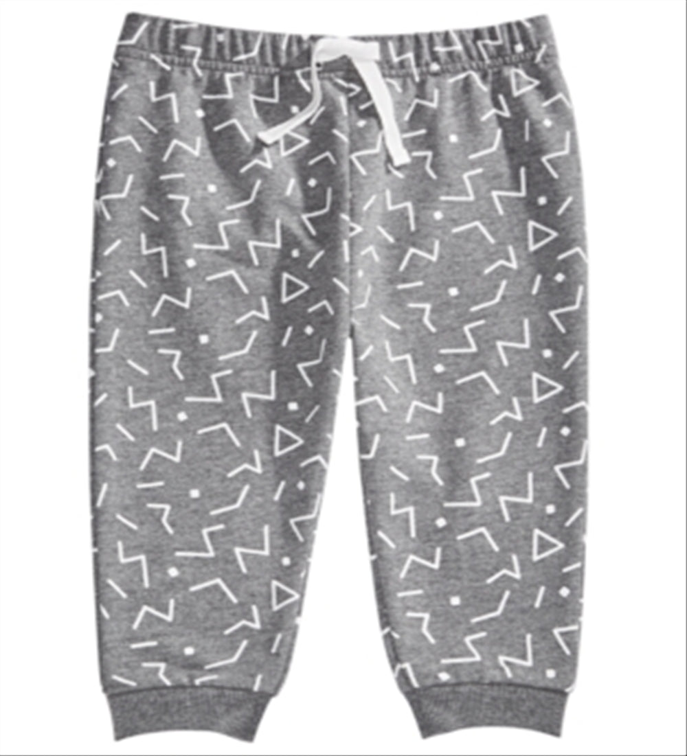 First Impressions Toddler Boy's Geo Print Joggers Gray Size 3T