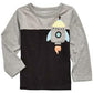First Impressions Toddler Boy's Rocket Print Long Sleeve Pocket T-Shirt Black Size 3T