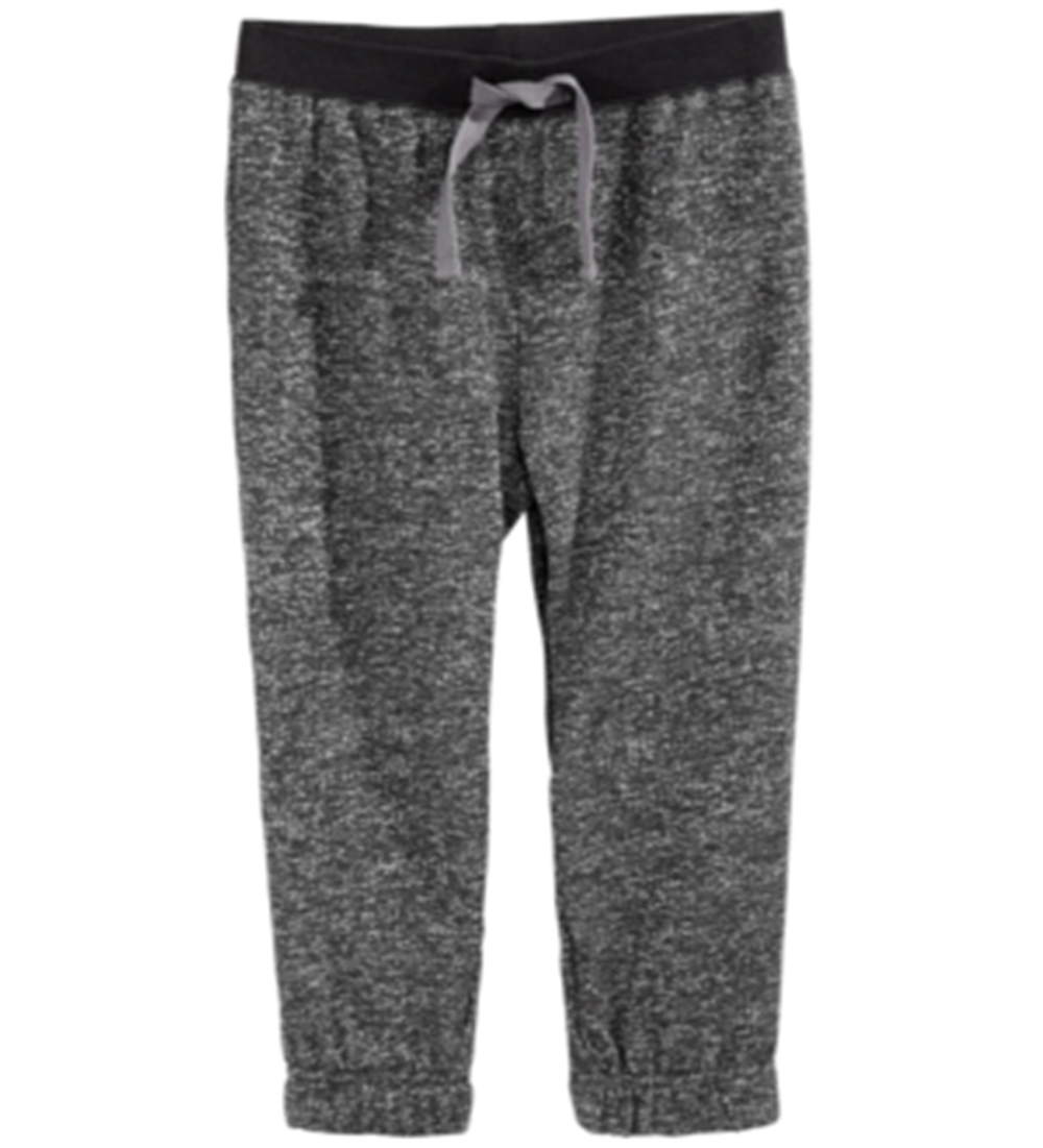 First Impressions Toddler Boy's Marled Jogger Pants Black Black Size 4T