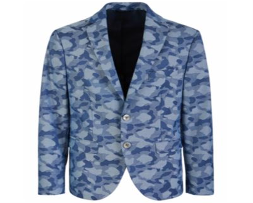 Ralph Lauren Big Boy's Classic Fit  Camouflage Sport Coat Blue Size 14 R