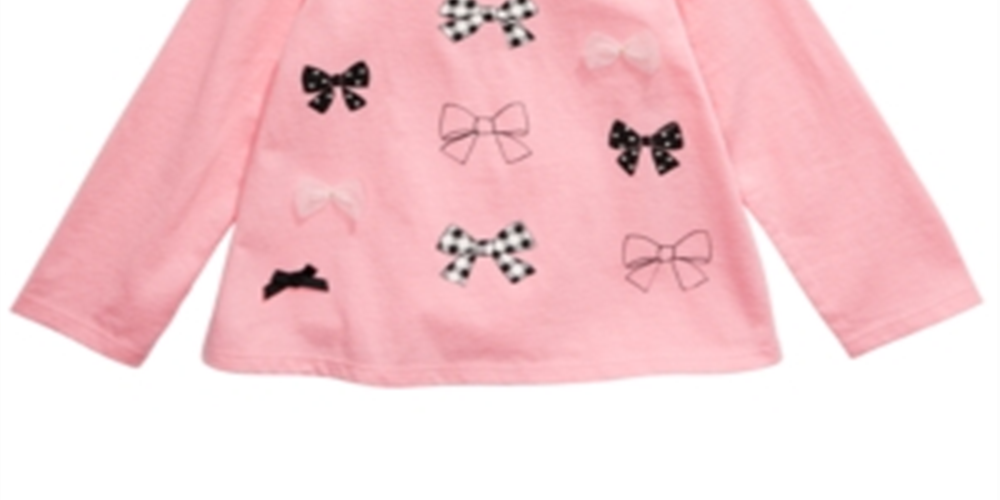 First Impressions Baby Girl's Bow Top Pink Size 12 Months