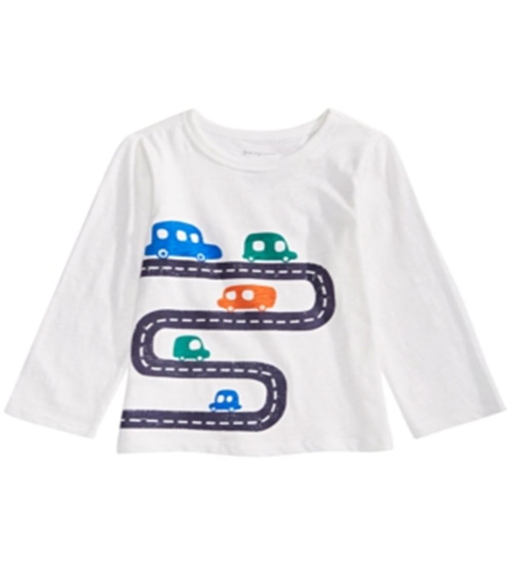 First Impressions Baby Boy's Cars Print Cotton T-Shirt White Size 24MOS