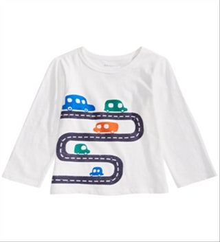First Impressions Baby Boy's Cars Print Cotton T-Shirt White Size 24MOS