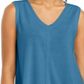Style & Co Women's High Low Tank Top Blue Size S