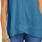 Style & Co Women's High Low Tank Top Blue Size S