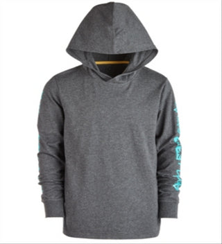 Ideology Big Boy's Graphic Print Hooded T-Shirt Gray Size Small