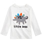 First Impressions Toddler Boy's Little Boss Dinosaur Print Cotton T-Shirt White Size 4T