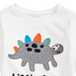First Impressions Toddler Boy's Little Boss Dinosaur Print Cotton T-Shirt White Size 4T