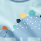 First Impressions Baby Boy's Cotton Dinosaur Bib Blue Size Regular