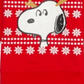 Peanuts Little Boy's Snoopy Reindeer Holiday Sweatshirt Red Size 5