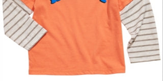 First Impressions Toddler Boy's Happy Print Layered Look T-Shirt Orange Size 2T
