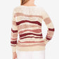 Vince Camuto Women's Striped Long Sleeve Sweater Beige Size Small