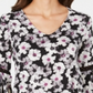 Alfani Women's Cord Inset Top Black Size Petite Medium