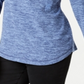 Karen Scott Women's Sport Space Dye Microfleece Top Blue Size X-Small