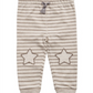 First Impressions Toddler Boy's Striped Star Patch Jogger Pants Brown Size 2T