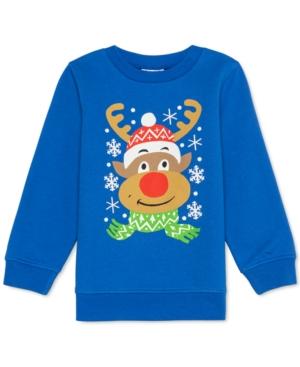 Jem Little Boy's Rudolph the Nosed Reindeer Holiday Sweatshirt Blue Size 6