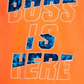 Under Armour Little Boy's Boss Print T-Shirt Orange Size 4