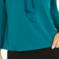 Charter Club Women's Woven Tie Top Green Size XX-Large