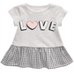 First Impressions Toddler Girl's Cotton Love Peplum T-Shirt Gray Size 2T