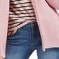 Charter Club Women's Shawl Collar Open Front Ballet Ribbon Cardigan Pink Size XX-Large
