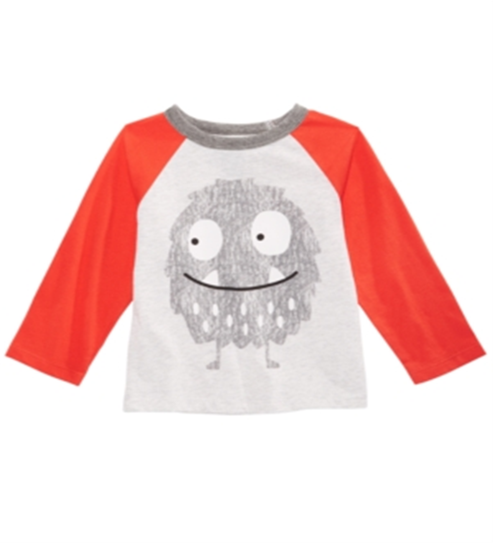 First Impressions Toddler Boy's Monster Print T-Shirt Gray Size 3T