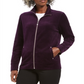 Karen Scott Women's Velour Zip Front Jacket Purple Size Petite S