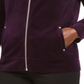 Karen Scott Women's Velour Zip Front Jacket Purple Size Petite S