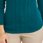 Charter Club Women's Cable Sweater Green Size XX-Large