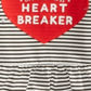 First Impressions Infant Girl's Striped Heartbreaker Print Cotton T-shirt White Size 12MOS