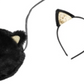 On the Verge Little & Big Girl's 2 Pc Cat Headband & Faux Fur Bag Set Black Size Regular