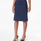 JM Collection Women's Rivet Waist A Line Skirt Blue Size XX-Large