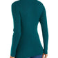 Style & Co Women's Striped Ribbed Turtleneck Top Green Size Small