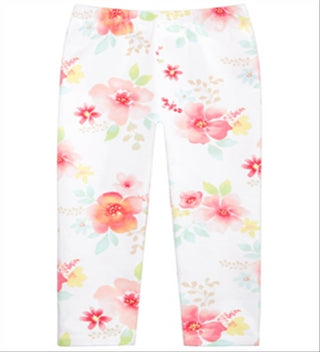 First Impressions Baby Girl's Floral Print Leggings White Size 18MOS
