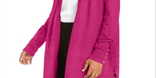 Charter Club Women's Open Front Cardigan Pink Size Small