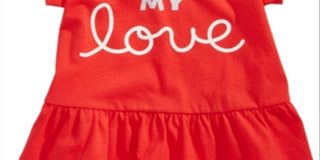 First Impressions Baby Girl's Forever Print Cotton T-Shirt Red Size 24MOS