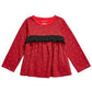 First Impressions Baby Girl's Cotton Long Sleeve Check Ruffle T-Shirt Red Size 3-6MOS