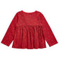 First Impressions Baby Girl's Cotton Long Sleeve Check Ruffle T-Shirt Red Size 3-6MOS