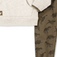 Kids Headquarters Baby Boy's 2 Pc Dinosaur Hoodie & Printed Jogger Pants Set Gray Size 3-6MOS