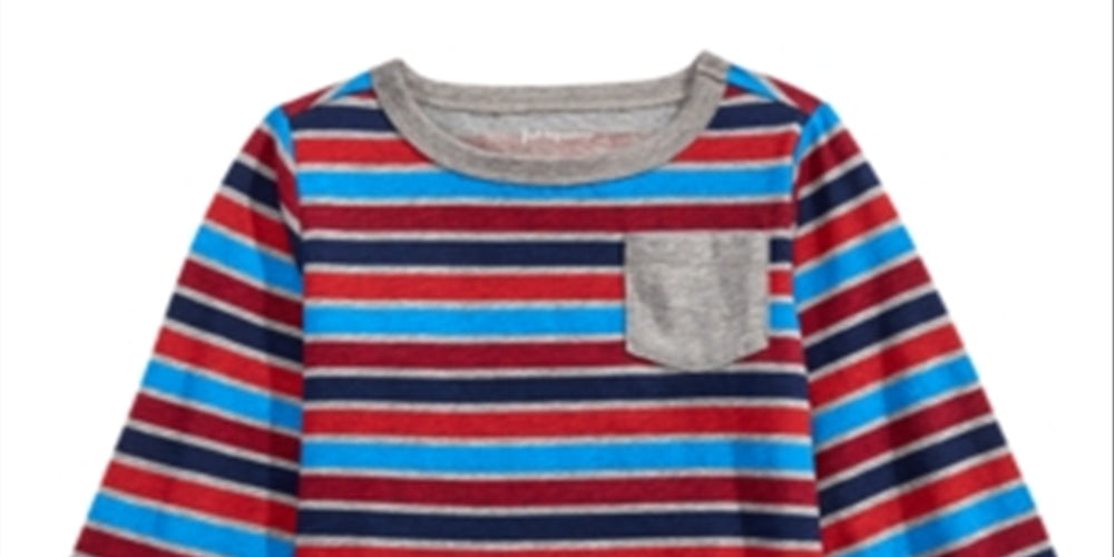 First Impressions Toddler Boy's Striped Long-Sleeve T-Shirt Gray Size 3T